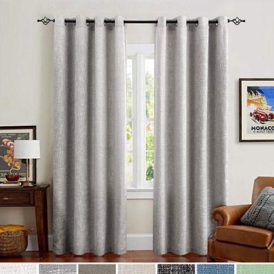 China Wholesale Blackout Blackout Ready Made Curtain For Living Bedroom Luxury Window Curtain for sale