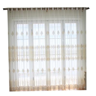 China Blackout Wholesale Ready Made Embroidery Curtain Luxury Macrame Curtain for sale