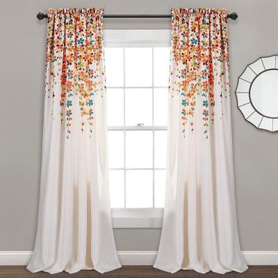 China High Quality Luxury Blackout Fancy Window Curtains Printed Curtain For Living Room for sale