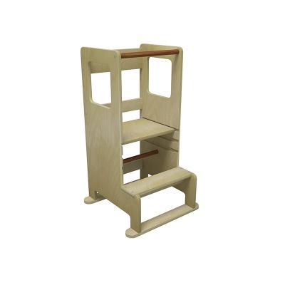 China Nashow LMLT-010 Toddler Furniture Solid Wood Child Learning Tower Step Stool Kitchen Helper Montessori Tower for sale