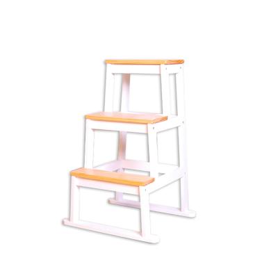 China Durable + Multifunctional + Safety Materials Nashow LMST-003 Furniture Step Stool Montessori Wooden Furniture for sale