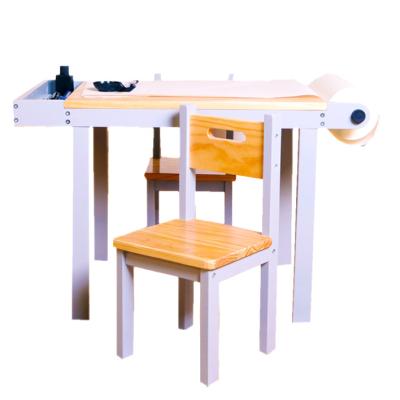 China Durable+Multifunctional+Safety Materials Nashow LMMS-067 Art Table Montessori Wood Furniture and Chairs Kids Furniture for sale