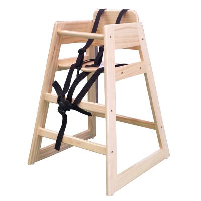 China Nashow LMHC-021 Baby Umpire Chair Solid Natural Wood Highchair for Baby and Toddler Dining Highchair Weaning Feeding Chair for sale