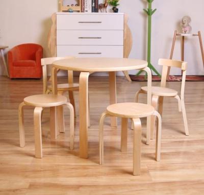 China Nashow LMMS-057 Larabee Modern Kids Furniture Set Kids Play Wooden Activity Furniture Table And Chair Set Playroom Decor for sale