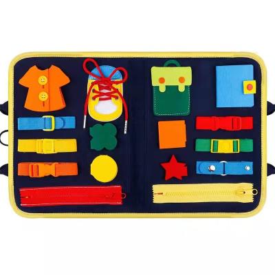 China DIY TOYS Unisex Felt Learning Board Busy Board Toy Early Childhood Educational Science DIY Baby Dress Life Learning Toys for sale