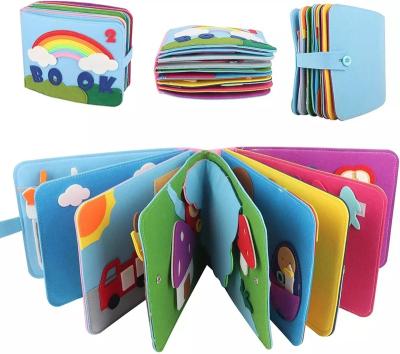 China DIY TOYS New Style Children's Early Learning Board Putting on Clothes Board Busy Board Rainbow Early Learning Story Book for sale