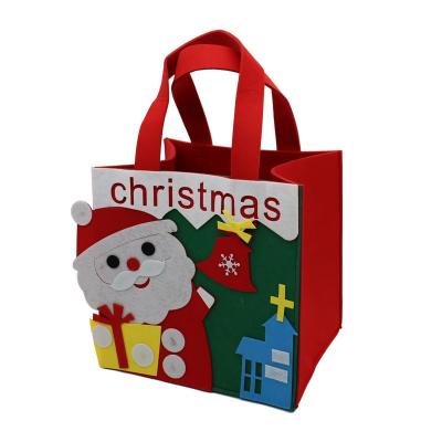 China Lady Christmas Night Cartoon Felt Bag Non-Woven Women's Handbags for Candy Gift Bags Manufactured by Christmas Felt Bag Producer for sale