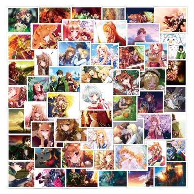 China Waterproof+Eco-friendly 50pcs Anime Waterproof Stickers Skateboard Motorcycle Guitar Luggage Laptop Bicycle Sticker Kids Toys for sale