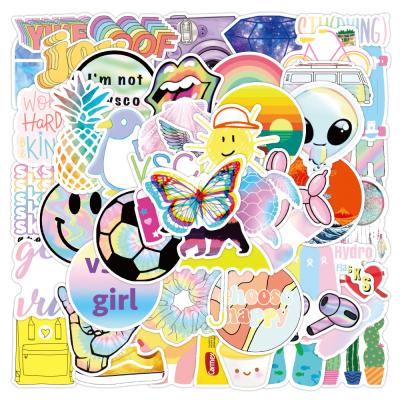 China Waterproof+Eco-friendly 50pcs/Pack Cartoon Waterproof Stickers Skateboard Motorcycle Guitar Luggage Laptop Bicycle Stickers For Kid for sale