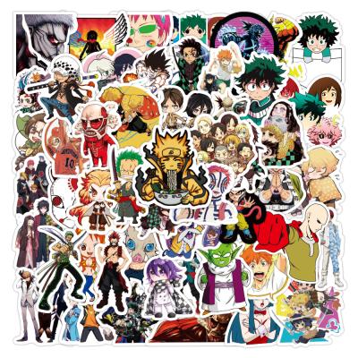 China Waterproof+Eco-friendly 50pcs/Pack Anime Waterproof Stickers Skateboard Motorcycle Guitar Luggage Laptop Bicycle Sticker Kids Toys for sale