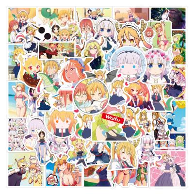 China Waterproof+Eco-friendly 50pcs/Pack Anime Waterproof Stickers Skateboard Motorcycle Guitar Luggage Laptop Bicycle Sticker Kids Toys for sale