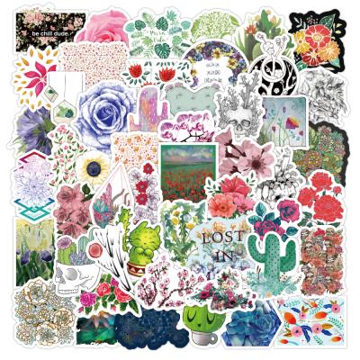 China Waterproof+Eco-friendly 100pcs/Pack Cute Factory Waterproof Stickers Skateboard Motorcycle Guitar Luggage Laptop Bike Stickers For Kids for sale