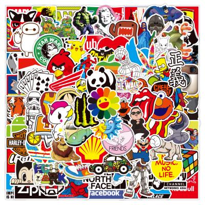 China Waterproof+Eco-friendly 100pcs Waterproof Graffiti Stickers Skateboard Motorcycle Guitar Luggage Laptop Bicycle Sticker Kids Toys for sale