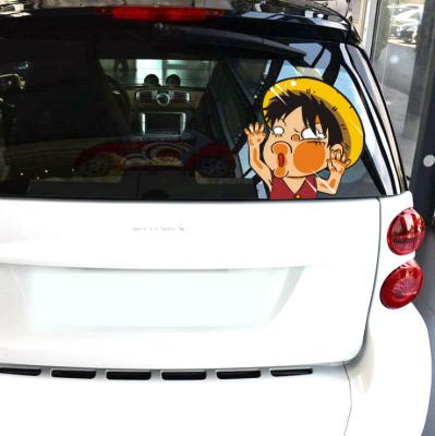 China Removable Waterproof+Eco-friendly Outdoor Use Anime Die Cut Vinyl Logo Decal Car Stickers Custom Transfers Window Stickers for sale