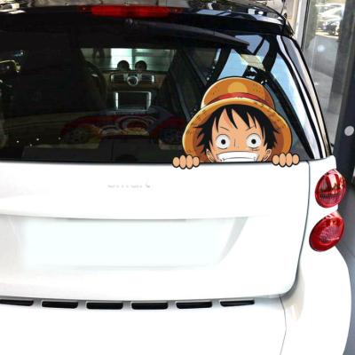 China Removable Waterproof+Eco-friendly Outdoor Use Anime Die Cut Vinyl Logo Decal Car Stickers Custom Transfers Window Stickers for sale