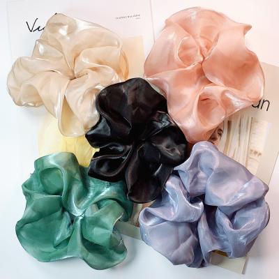 China Hot Selling Bling Women Jumbo Scrunchies Fashionable Designer Cloth Environmental Friendly Oversized Scrunchies for sale