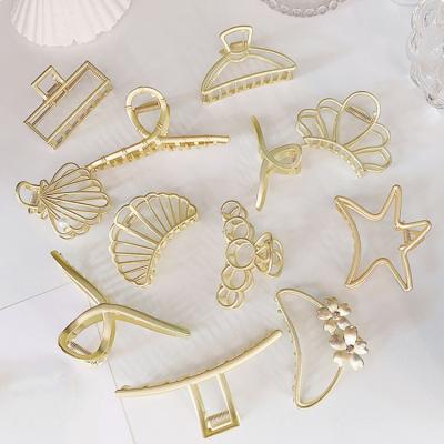 China High quality ! Hot Selling New Fashion Women Hair Clips Hair Accessories Metal Alloy Simple Geometric Hair Claw for sale