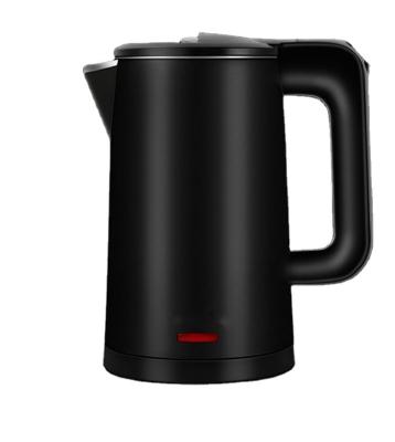 China Classic 360 Degree Rotation Black Base Stainless Steel Compact Electric Kettle for sale