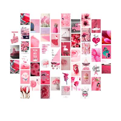 China Waterproof+ECO-Friendly Customized 4*6 Inch Collage Kit 50pcs Set Photo Aesthetic Wall Art Picture for sale