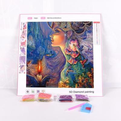 China Waterproof+ECO-Friendly 5D Diamond Painting Embroidery Crystal Painting With AB Beads Unframed Indoor Wall Art for sale