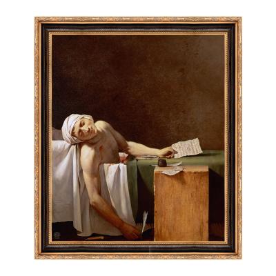 China Famous Marat French Jean Paul Marat Reproduction Oil Painting From The Classical Death Of Art Gallery Supplies Neoclassicism for sale