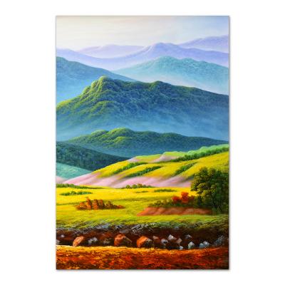 China Tuscany Landscape Oil Paintings Art Handmade Total Beautiful Famous Oil Mountain Scenery for sale