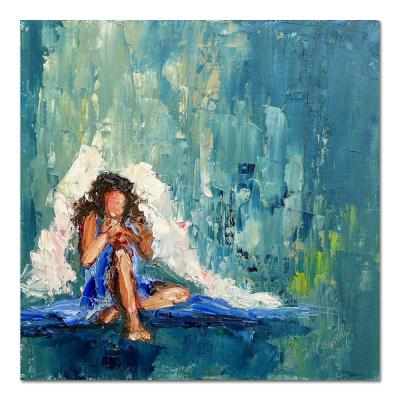 China Abstract Girl Reproduction Artwork Picture Oil Painting By Talent Artist for sale