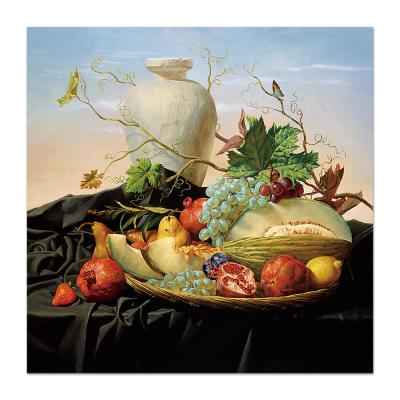 China Fruit Tray Collection Illustration Still Life High Quality Realistic Realistic Oil Painting for sale