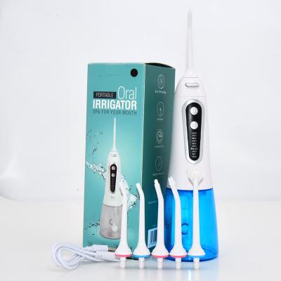 China Best Selling Handheld Rechargeable/Handheld Water Jet Flosser in 100% Waterproof Design and 5 Modes for sale