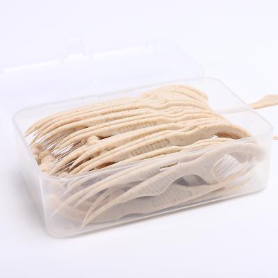 China restaurant & Household Plastic Toothpicks Disposable Dental Tooth Sticks Oral Care Products Dental Floss Picks for sale