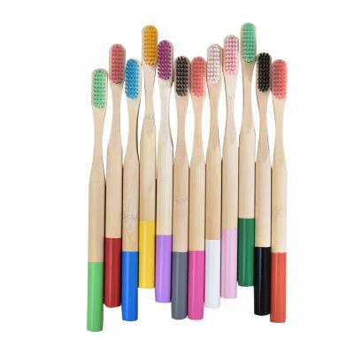 China Amazon Adult Nylon Success Toothbrush Biodegradable and Reusable Bamboo Toothbrush with Laser Engraved Logo for sale