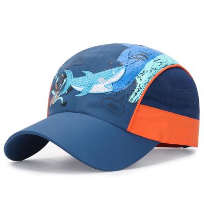 China Competitive Price Spring Autumn Embroidery Beanie Hat Summer Camp Net Sunshade Quick-drying Kids Hat for sale