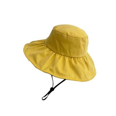 China 2022 New Kids Age 2-6 Years Old Sunscreen Sun Protection Sun Brim Hat Eco-friendly Summer New Big Black Rubber Empty Top Hat for sale