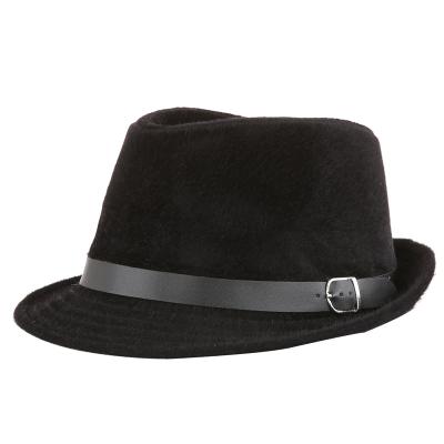 China Comfortable men's imitation mink feather hat in autumn and winter fashion top hat wool hat for man for sale