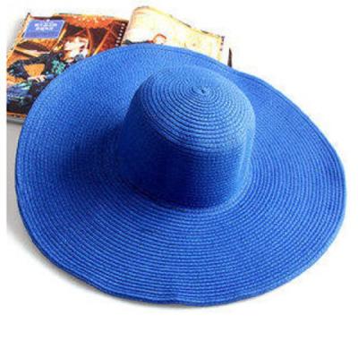 China Sun Protection Summer Sun Hat Beach Hat Cornice Brim Wide Panama Hat for sale