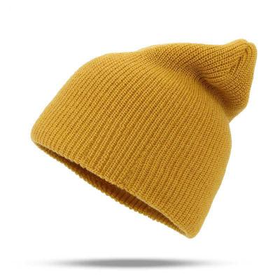 China COMMON winter 11 parent-child leather new standard hat warm hat baby and mother knitted wool hat for sale