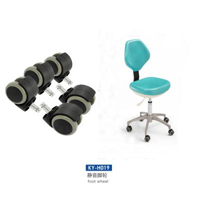 China Dentist High Quality Dental Chair Spare Parts Silent Medical Caster Wheel For Dental Stool for sale