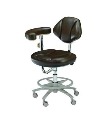 China Durable PU Leather Comfortable Dentist Chair Dentist Stool For Dentist With Single Hand for sale