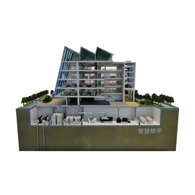 China Made according to the drawings high quality geothermal office building 3d model Smart Building Sand Table for sale