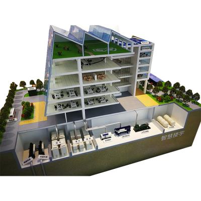 China Made According to Drawings New Trend Wholesale Geothermal Office Building Model 3d Models Smart Building Sand Table for sale