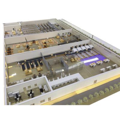 China Made according to the hot sale drawings prefabricated building assembly line model factory assembly line for sale