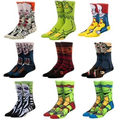 China Meias Cartoon Character Clown Men Socks Personalized Novelty Cosplay Leisure Skateboard QUICK DRY Tube In Autumn And Winter for sale