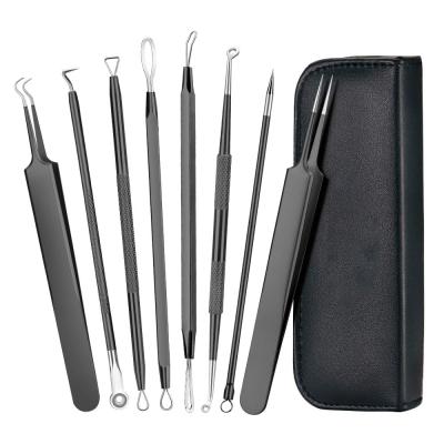 China Acne Treatment Blackhead Remover Tool Stainless Steel Skin Care Comedone Extractor Kit Extraction Tool Black Head Remover Acne Blemish Removal for sale