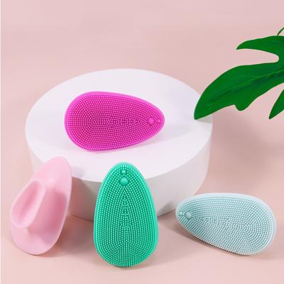 China With New Powerful Beauty Tool Manual Sucker Face Wash Cleansing Silicone Facial Soft Brush With Powerful Sucker for sale