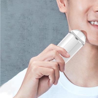 China Portable Mini Shaver Single Blade Removable Cutter Head USB Man Electric Shaver for sale