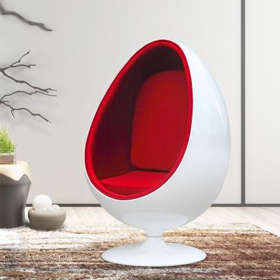 China (Others)Fiberglass Egg Pod Chair Swivel Mid Century Fabric Adjustable Modern Classic Leisure Accent Chairs For Living Room Furniture for sale