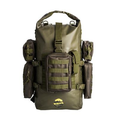 China Waterproof Heavy Duty PVC Welded Seams Waterproof Dry Military Tactical Bag, Molle Pouch Backpack Trekking Bag for sale