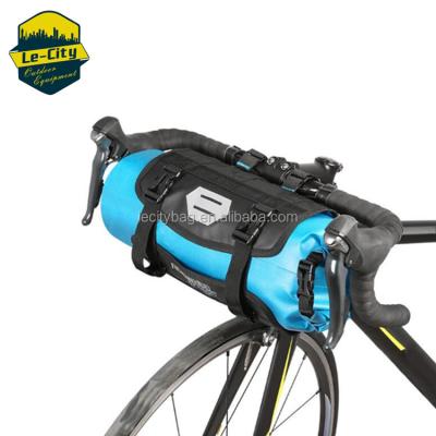 China Waterproof Bicycle Saddle Bag Front Use PVC 500D PVC Dry Bag Recycling Bag for sale