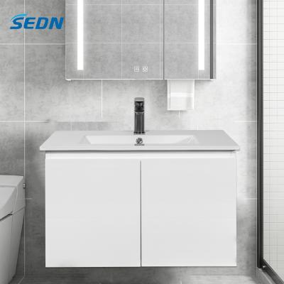 China Bevel-handle Finger Pull China Factory Manufacture Bath Furniture White Color 600mm Bathroom Makeup Vanity Wall Mounted for sale