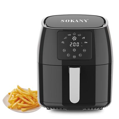 China Hotel 8018 High Quality Electric Air Fryer No Oil 5l 1400w Digital Air Fryers for sale